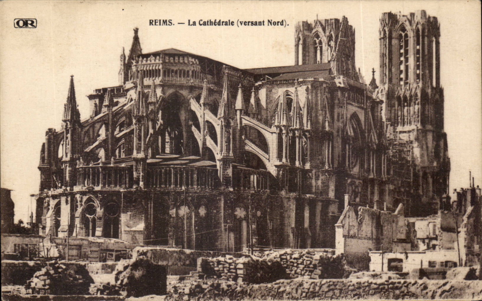 CPA Reims La cathedrale 