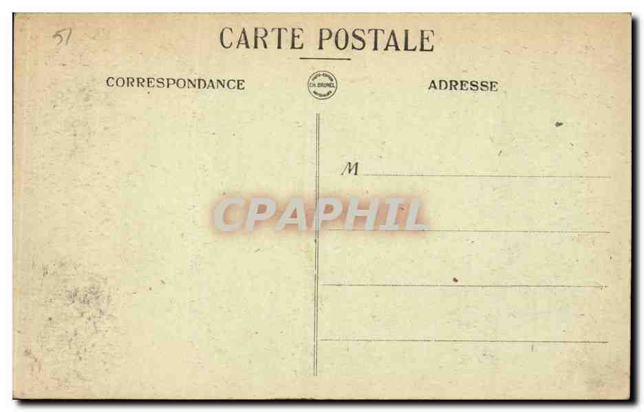 CPA Reims La cathedrale  — Rückseite