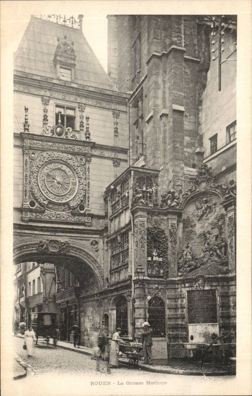 CPA Rouen La grosse horloge
