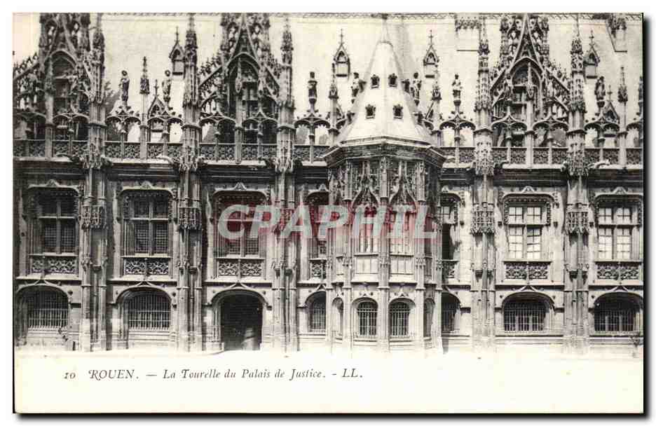 Rouen CPA La tourelle du palais de justice