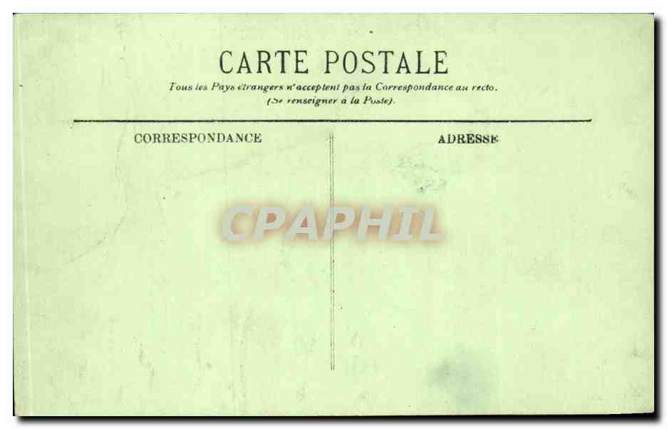 Reims CPA L'aeroplane Farman passant a Reims — Verso