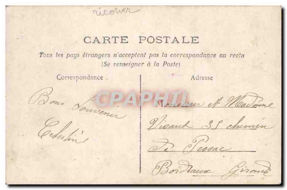 CPA Fantaisie Enfants Noel Christmas — Verso