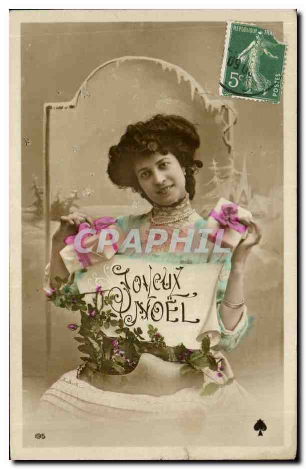 CPA Fantaisie Femme Noel Christmas