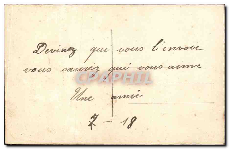 CPA Fantaisie Femme 1er avril — Verso