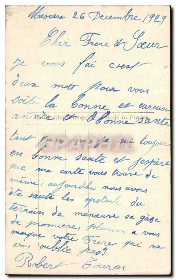 CPA Fantaisie Fleurs — Rückseite