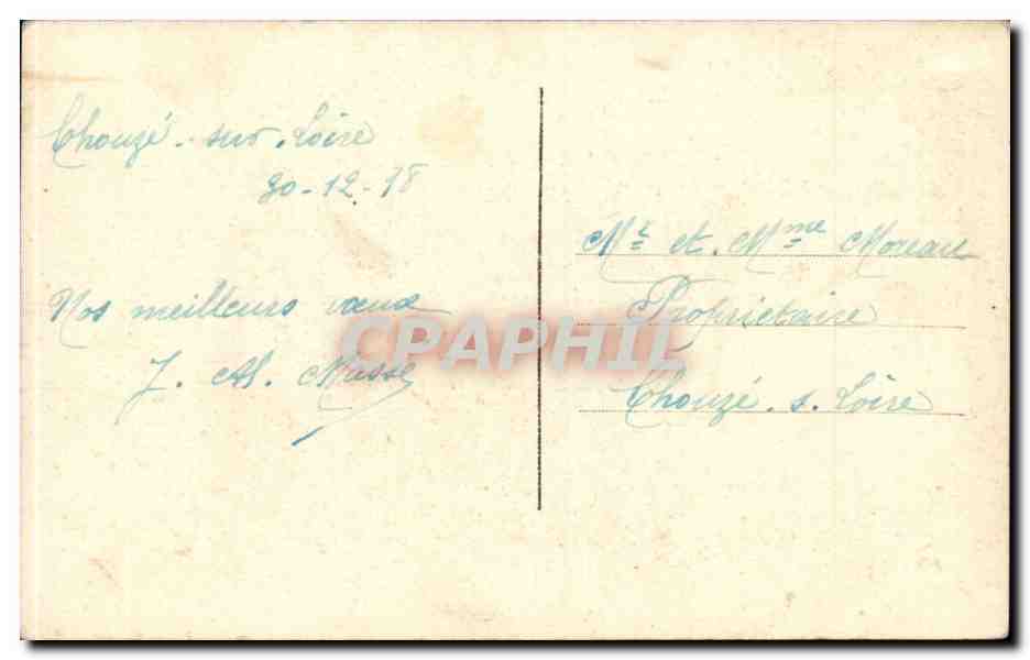 CPA Fantaisie Femme Bonne annee — Verso