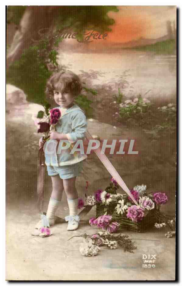 CPA Fantaisie Enfant Bonne fete
