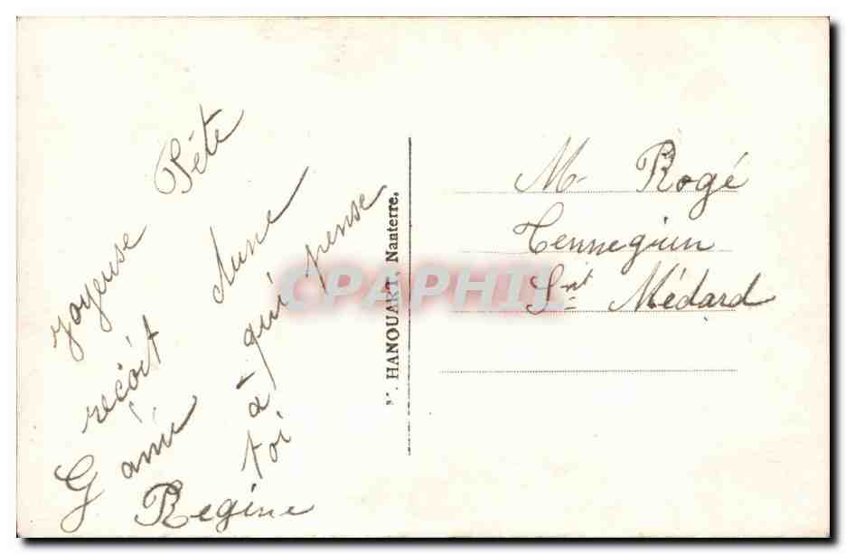 CPA Fantaisie Femme — Verso