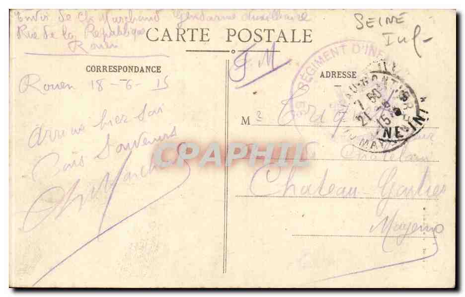 Rouen CPA Tour Saint Andre — Verso