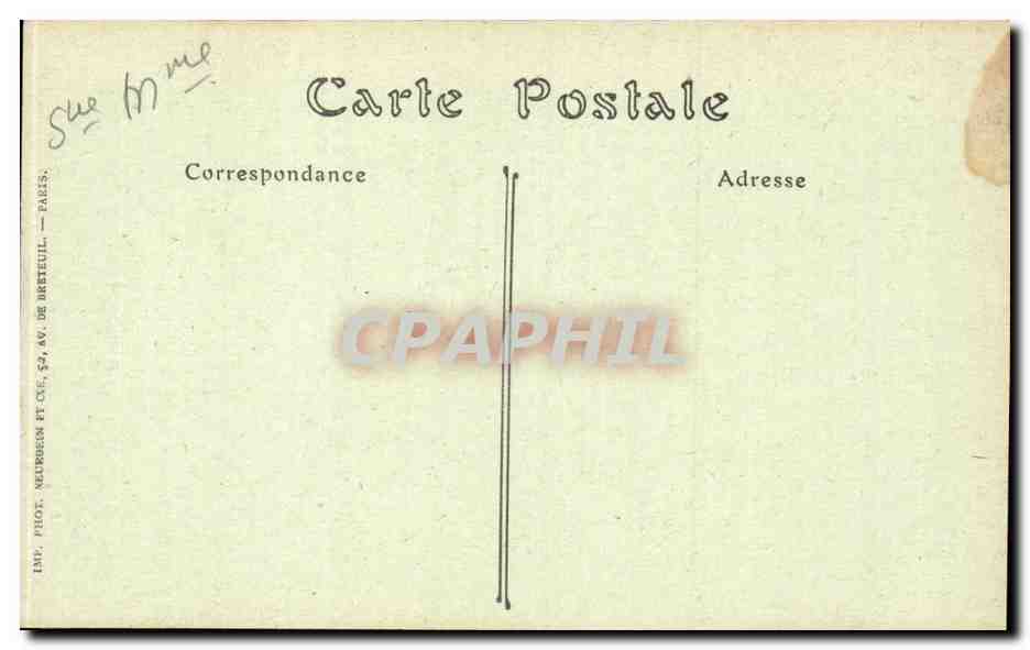 Rouen CPA Hotel Bourguetheroulde  — Verso