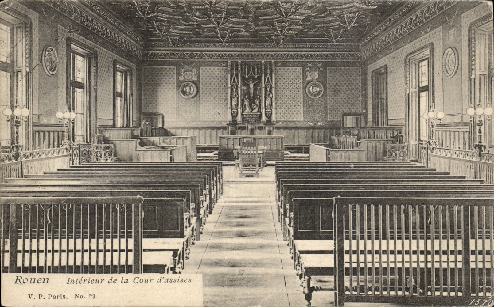 Rouen CPA Interieur de la cour d'assise