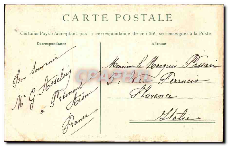 Rouen CPA Musee d'antiquites — Verso