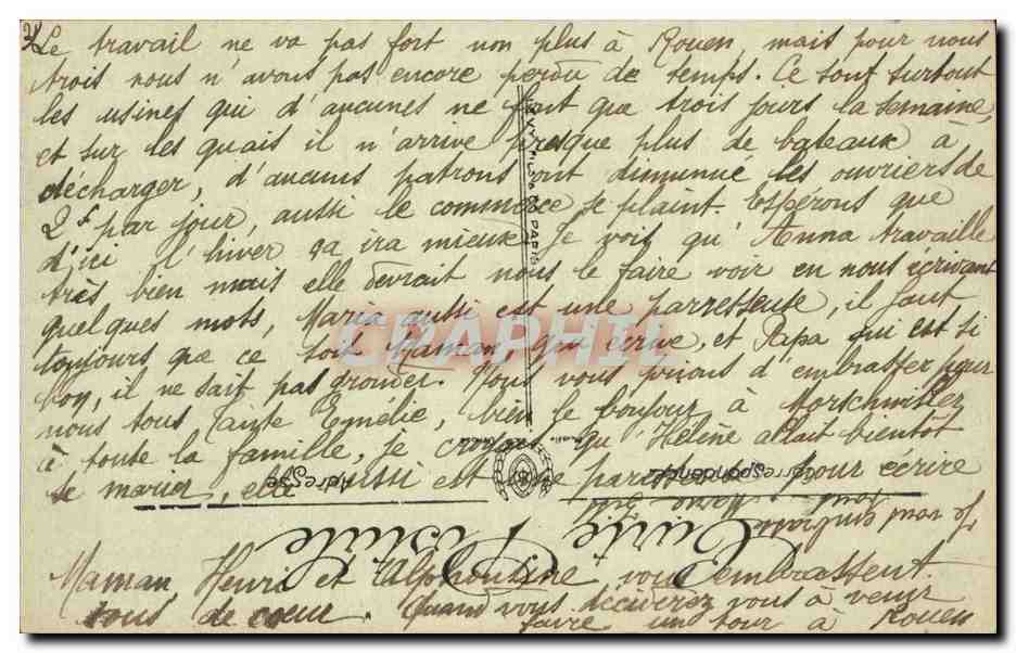 Rouen CPA Le palais de justice  — Verso