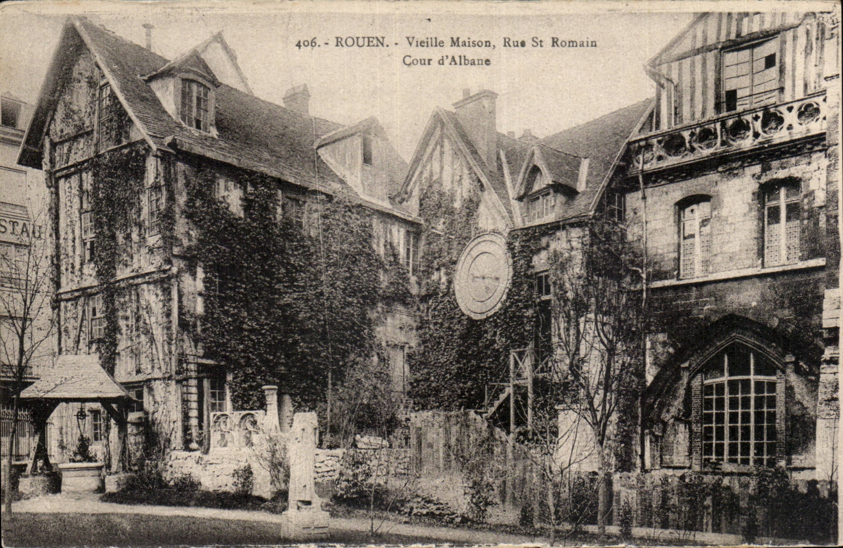 Rouen CPA Vieille maison Rue St Romain Cour d'albane