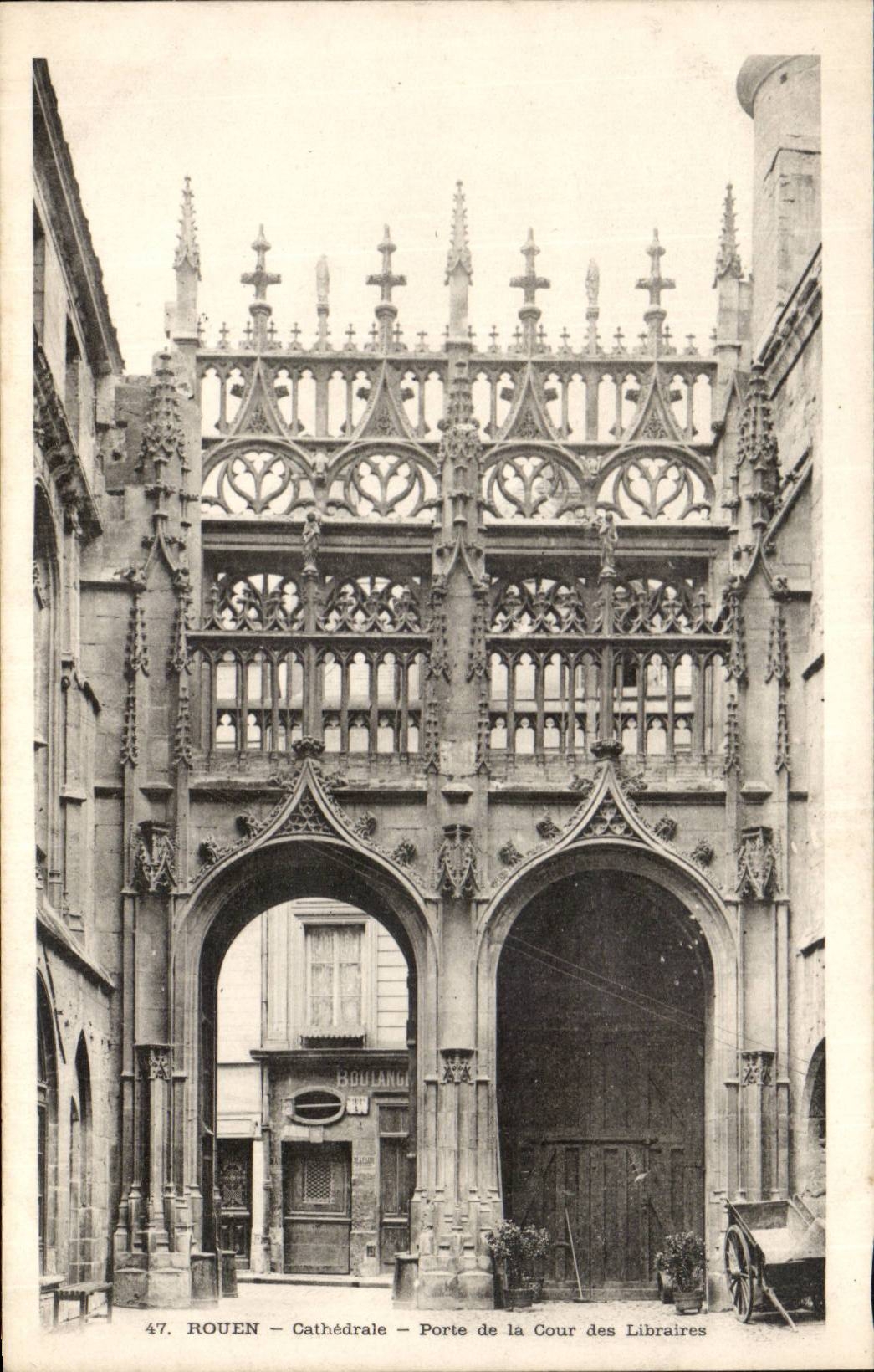 Rouen CPA CAthedrale Porte de la cour des libraires