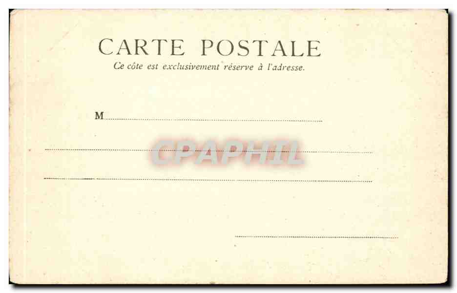 Rouen CPA Jardin de l'hotel de ville — Rückseite