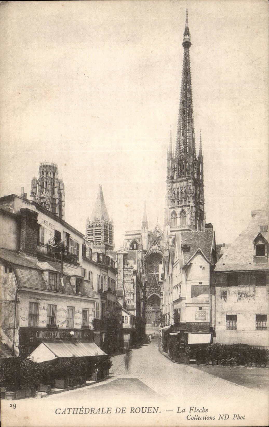 Rouen CPA Cathedrale la fleche 