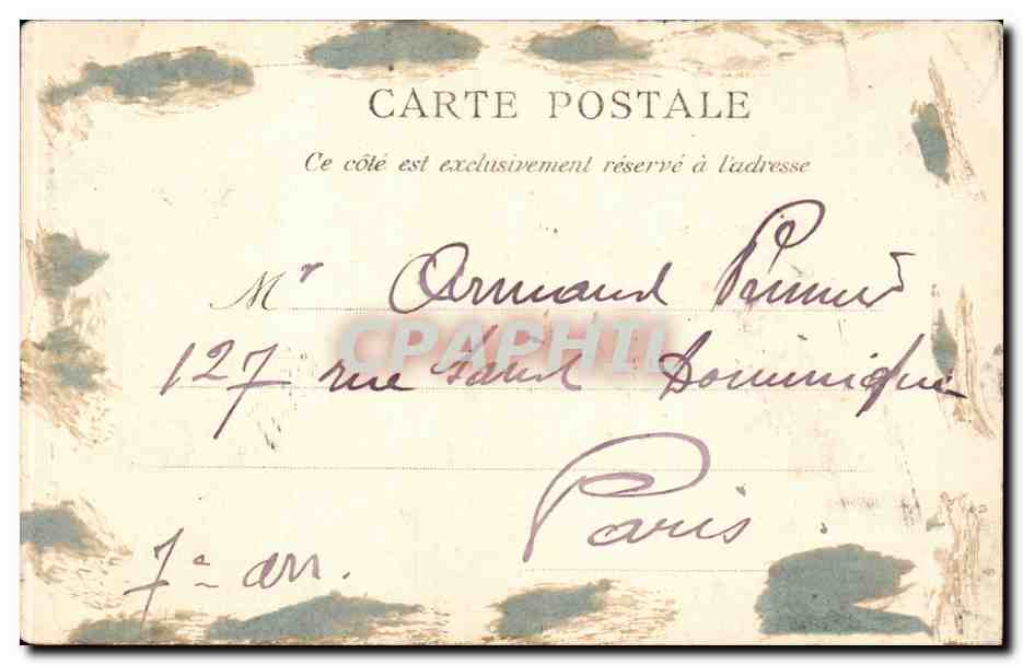 Rouen CPA Eglise Saint Ouen — Verso