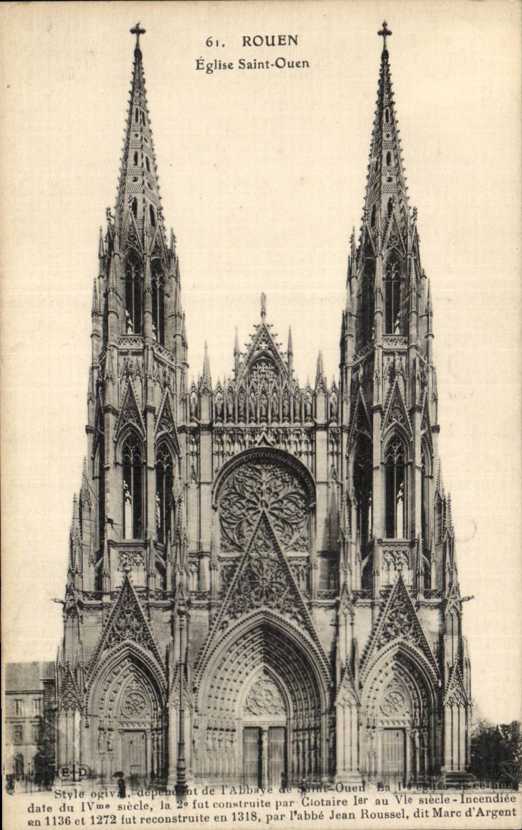 CPA Rouen Eglise saint ouen