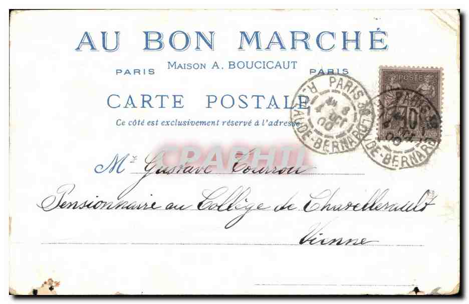 CPA Le vieux Paris Maison de Theophraste Renaudot  — Verso