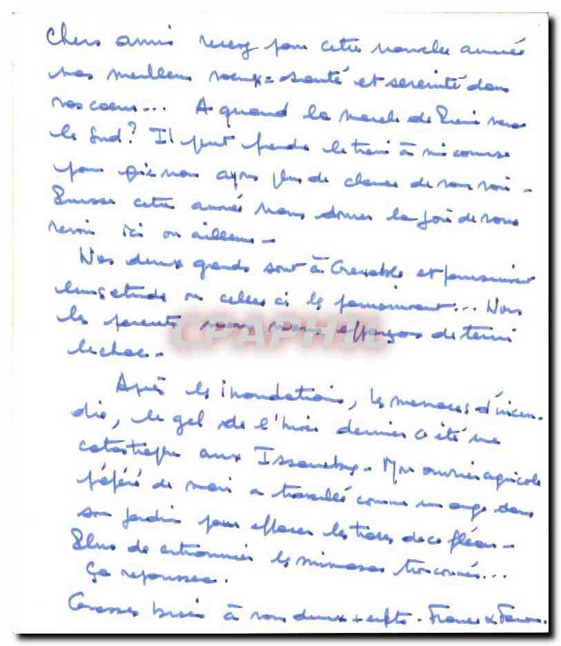 CPSL Fantaisie Bonnes et heureuse annee — Achterkant