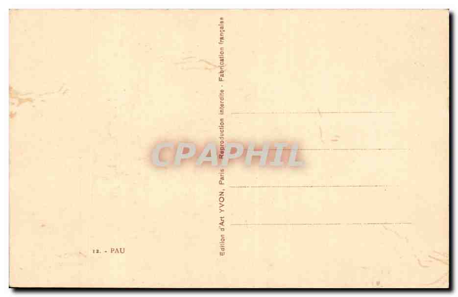 CPA Fantaisie Pau Yvon Heureuse annee — Rückseite