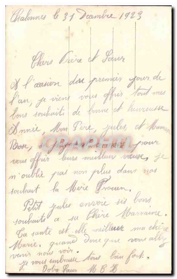 CPA Fantaisie Enfant  — Rückseite