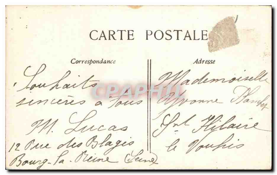 CPA Fantaisie Enfant — Rückseite
