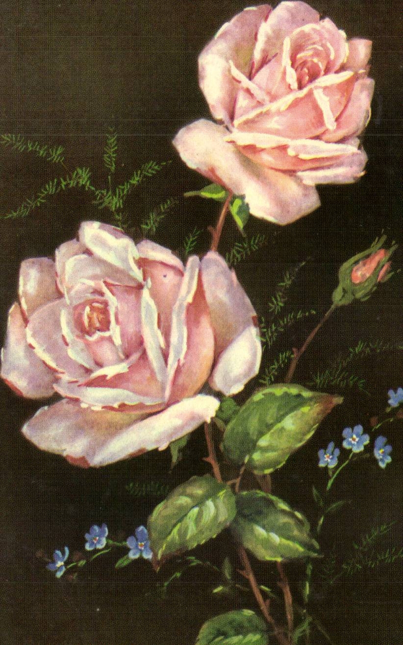 CPA Fantaisie Fleurs 