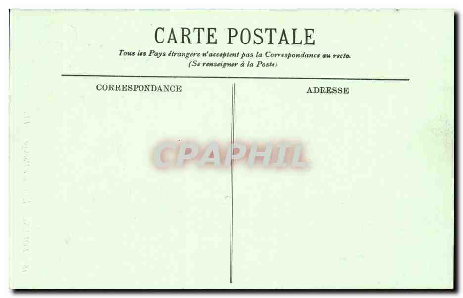Rouen CPA La grosse horloge — Verso