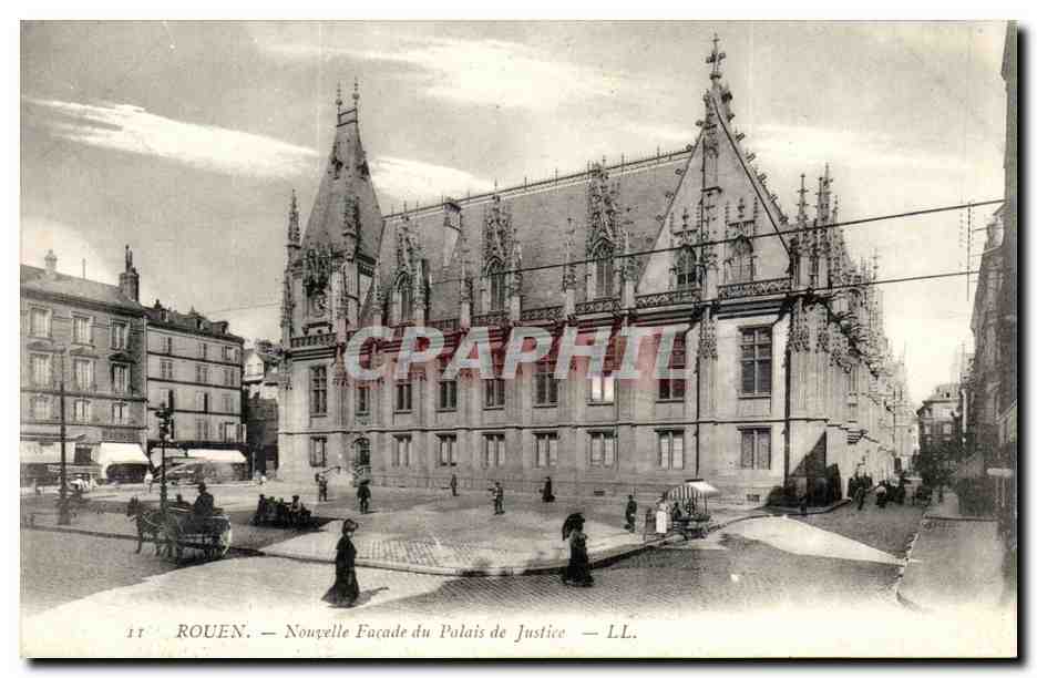 Rouen CPA Nouvelle facade du palais de justice