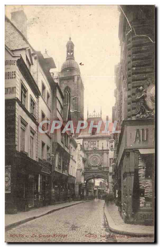 Rouen CPA la grosse horloge