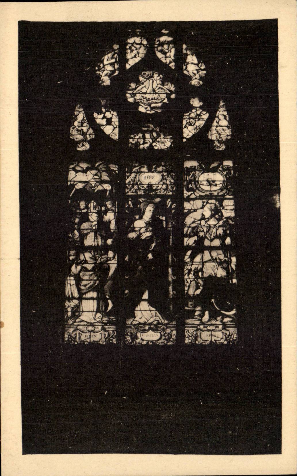 CPA Rouen Eglise Saint Nicaise Les trois vertus Theologales
