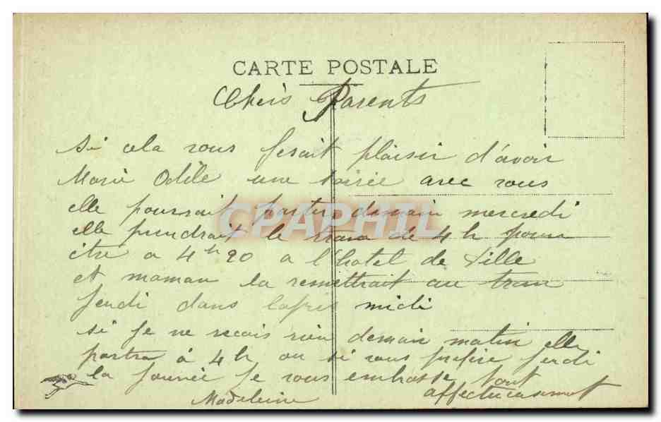 CPA Rouen La cathedrale Eglise Saint ouen la tour couronnee — Verso