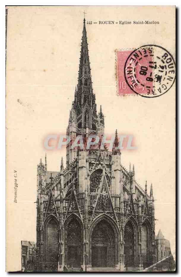 CPA Rouen Saint Maclou Eglise