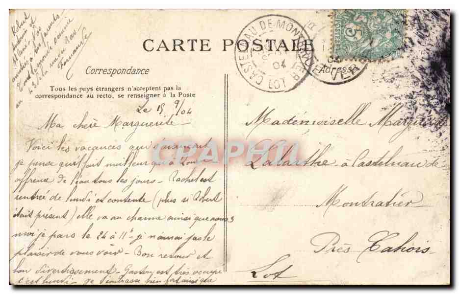 CPA Rouen Abside et fleche de la cathedrale — Verso