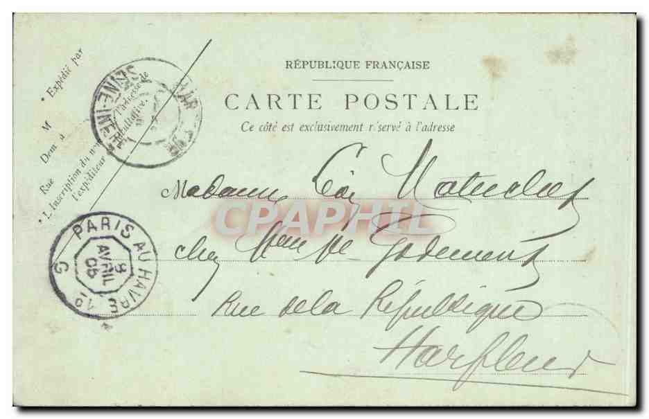CPA Rouen Saint ouen La grille — Verso