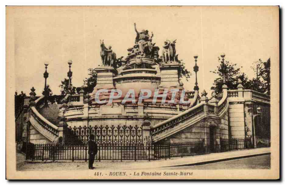 CPA Rouen La fontaine Sainte Marie