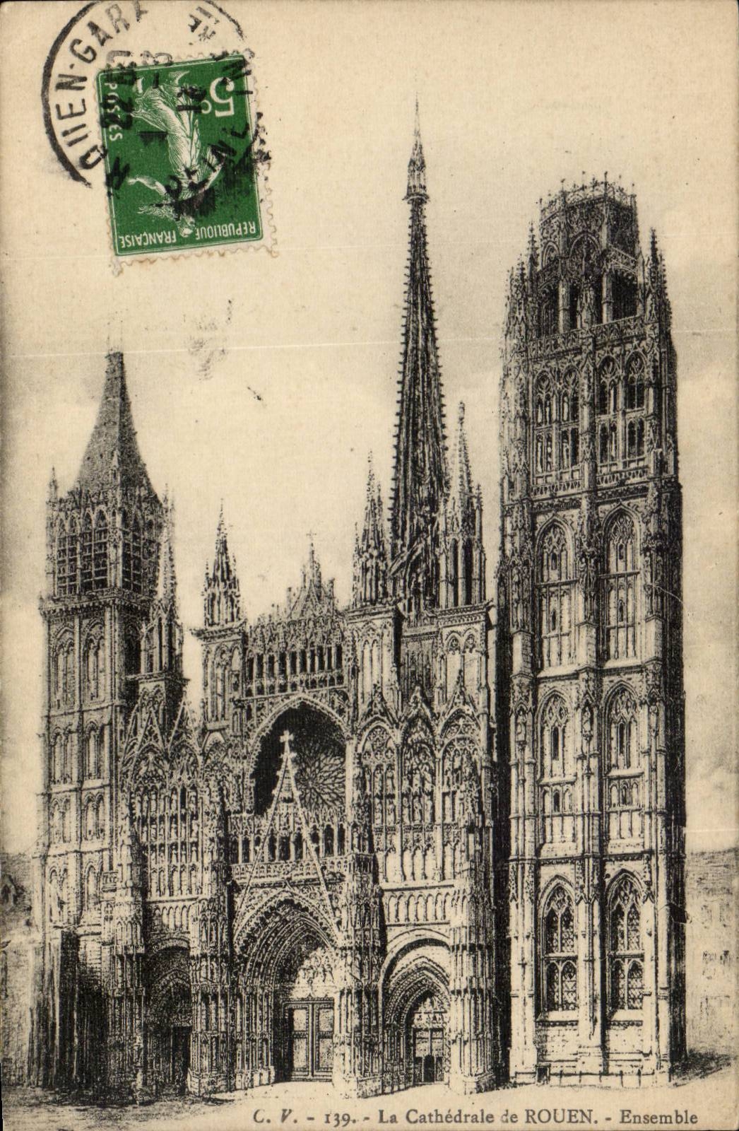 CPA Rouen Cathedrale