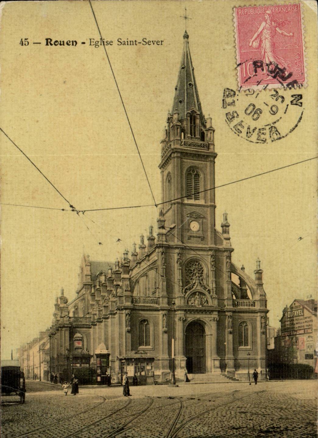 CPA Rouen Eglise Saint Sever