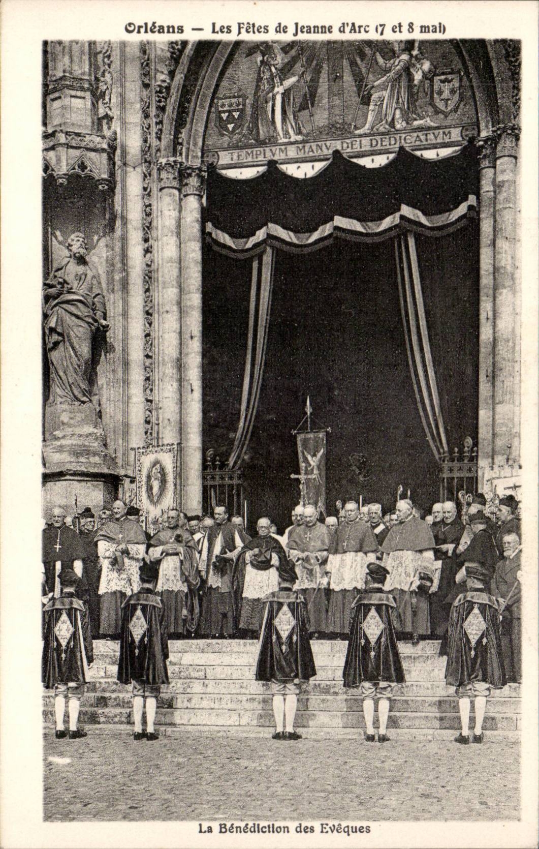 CPA Orleans les fetes de Jeanne d'arc 7 et 8 mai La benediction des eveques