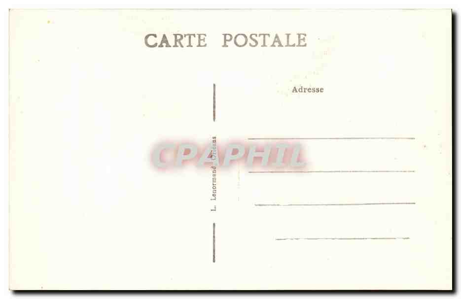CPA Orleans les fetes de Jeanne d'arc 7 et 8 mai La benediction des eveques — Verso