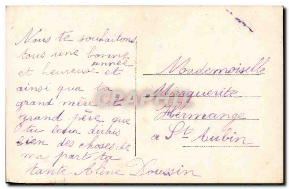 CPA Fantaisie Fleurs — Rückseite