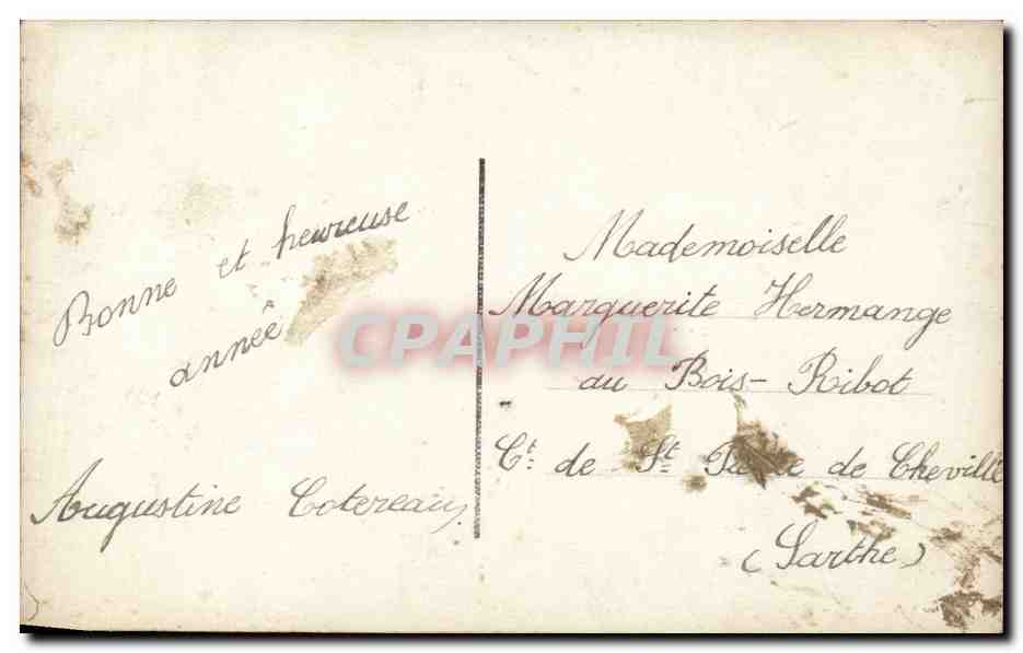 CPA Fantaisie Enfants Luge — Rückseite