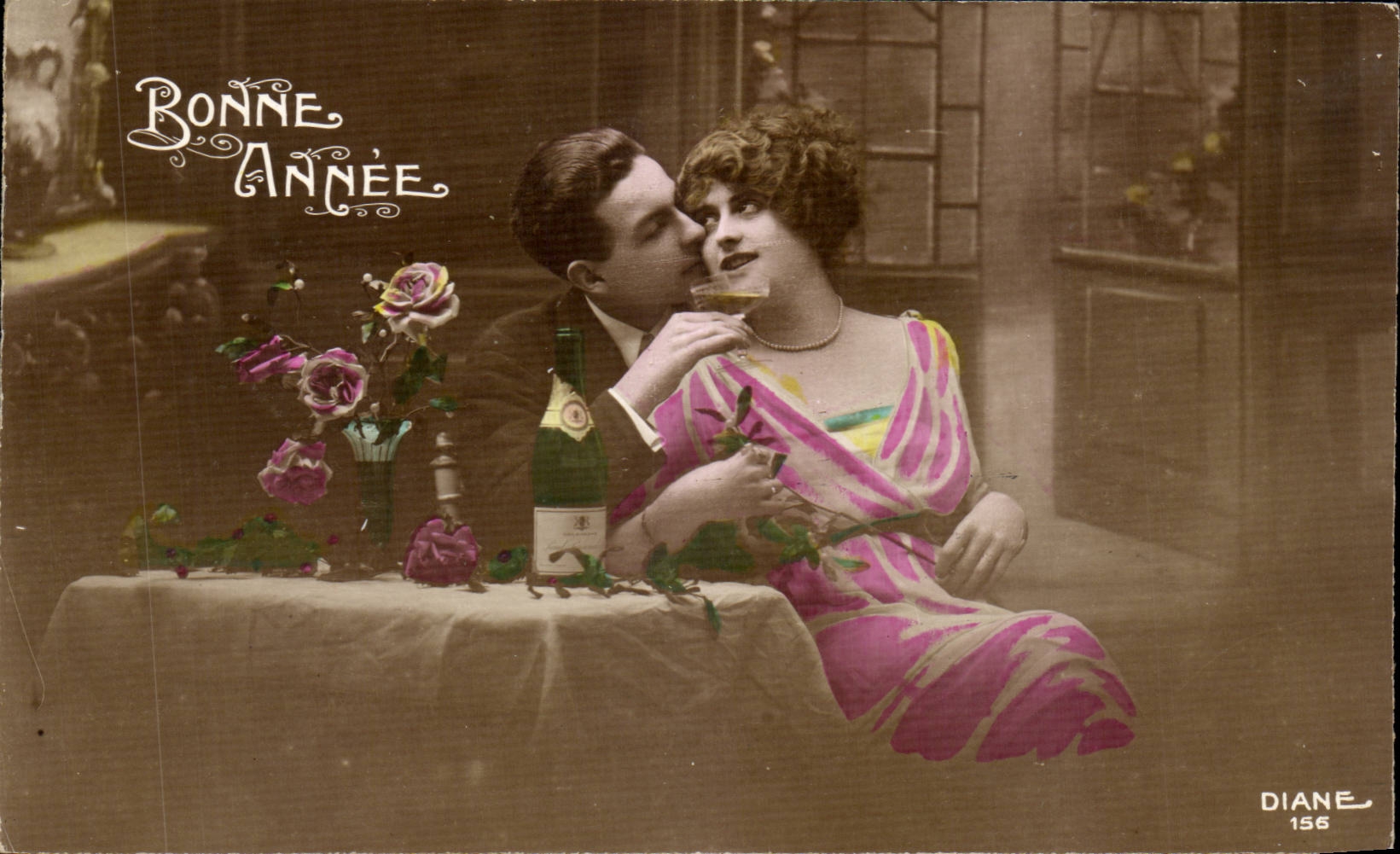 Couple festif — Bonne Année — Diane 156