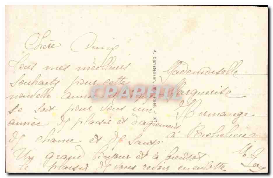 CPA Fantaisie Femme  — Verso