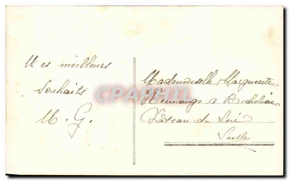 Jeune couple — carte de vœux — Nox 805 — Verso