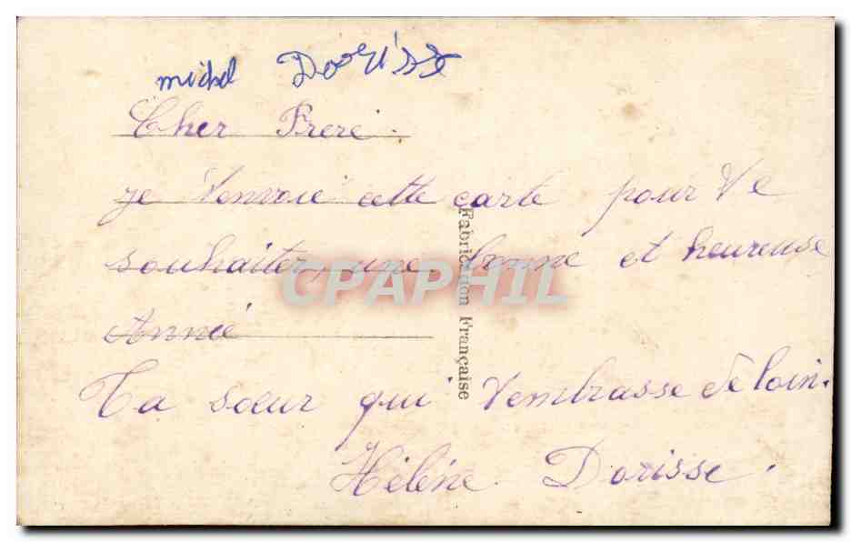 CPA Fantaisie Femme — Rückseite