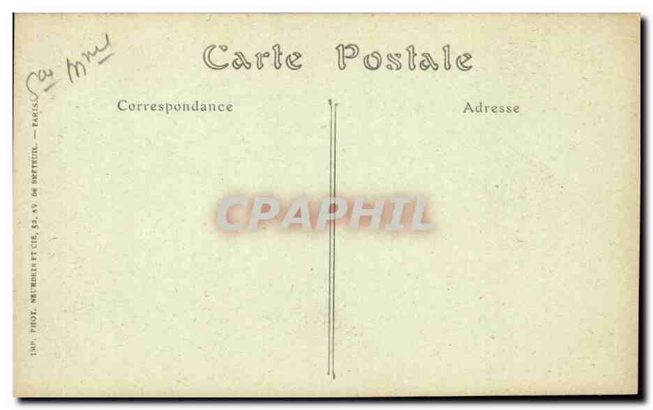 CPA Rouen Interieur de la cour d'assises  — Verso