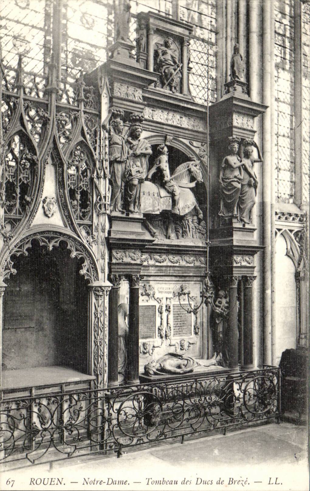 CPA Rouen Notre Dame Tombeau des Ducs de Breze